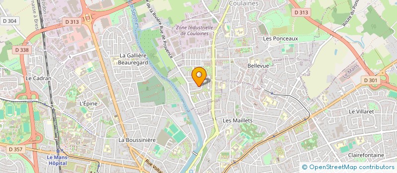 localisation de l'entreprise MONSIEUR MARTIN RENAUDIN  COULAINES