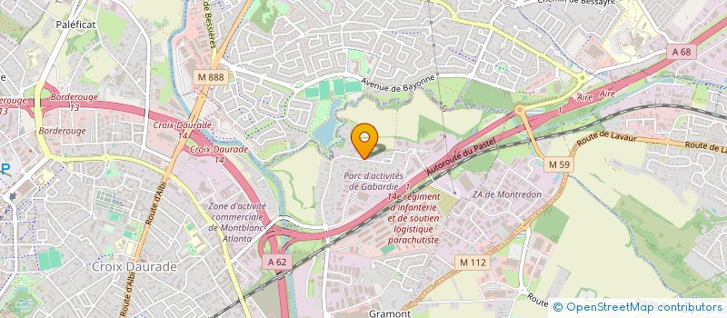 localisation de l'entreprise MONSIEUR MARTIN RIVET  TOULOUSE