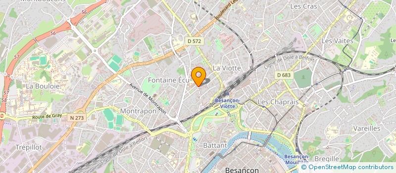 localisation de l'entreprise MONSIEUR MARTIN RONDOT à BESANCON