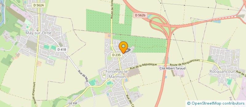 localisation de l'entreprise MONSIEUR MARTIN ROTHWELL  FONTENAY-LE-MARMION