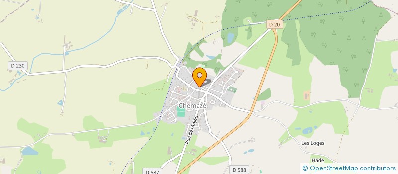 localisation de l'entreprise MONSIEUR MARTIN SABIN  CHEMAZE