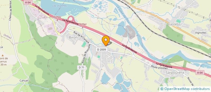 localisation de l'entreprise MONSIEUR MARTIN SAHORES  ORTHEZ