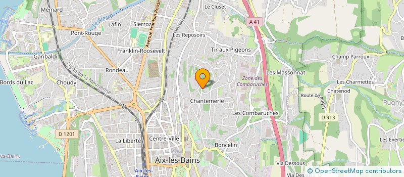 localisation de l'entreprise MONSIEUR MARTIN SALOME  AIX-LES-BAINS