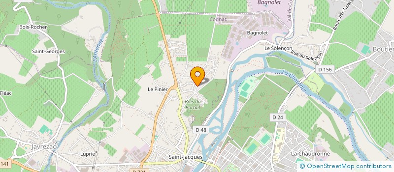 localisation de l'entreprise MONSIEUR MARTIN SANTI à COGNAC