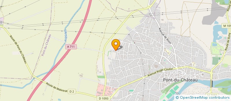 localisation de l'entreprise MONSIEUR MARTIN SIBAUD  PONT-DU-CHATEAU