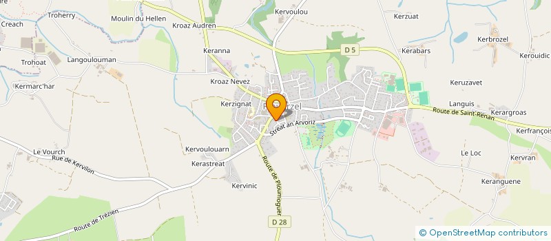 localisation de l'entreprise MONSIEUR MARTIN SOURD DE VILLODON  PLOUARZEL