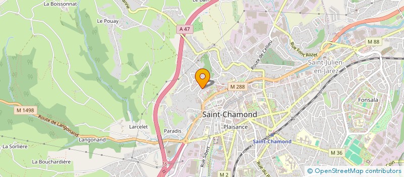 localisation de l'entreprise MONSIEUR MARTIN SPATA à SAINT-CHAMOND