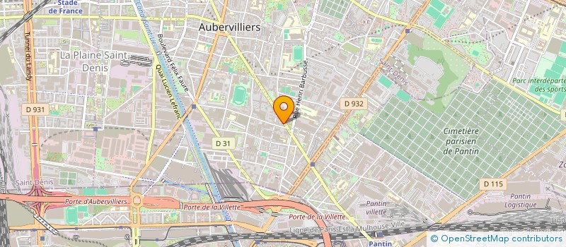 localisation de l'entreprise MONSIEUR MARTIN STRAUB  AUBERVILLIERS