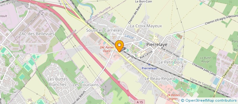 localisation de l'entreprise MONSIEUR MARTIN SZEKELY à PIERRELAYE