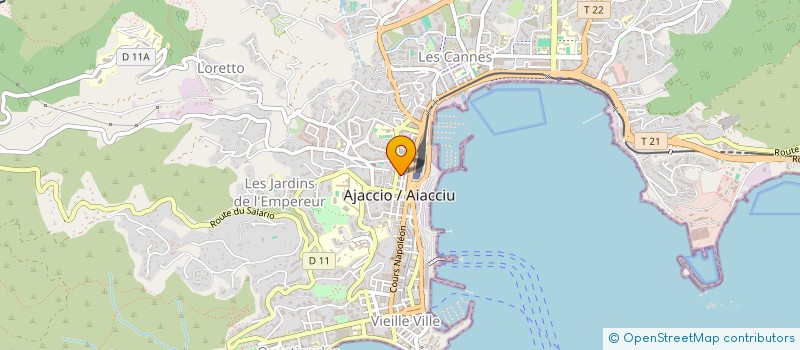 localisation de l'entreprise MONSIEUR MARTIN TAGLIAJOLI à AJACCIO