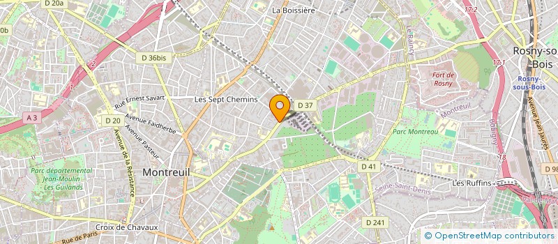 localisation de l'entreprise MONSIEUR MARTIN TERRY à MONTREUIL