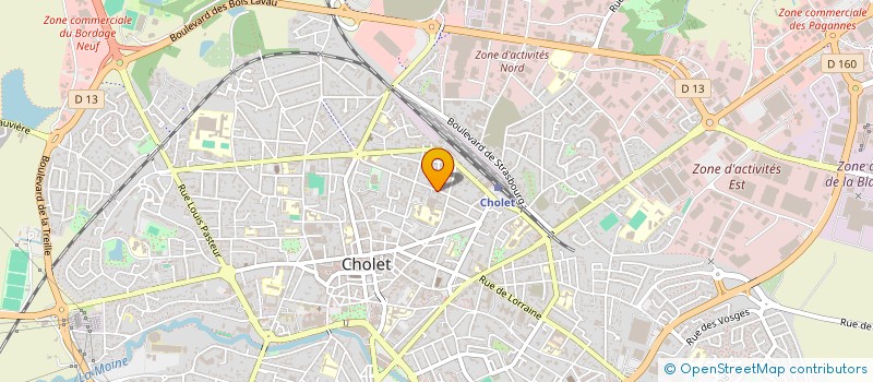 localisation de l'entreprise MONSIEUR MARTIN THELLIER  CHOLET