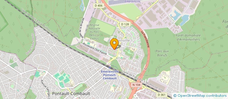 localisation de l'entreprise MONSIEUR MARTIN THIRIET  EMERAINVILLE