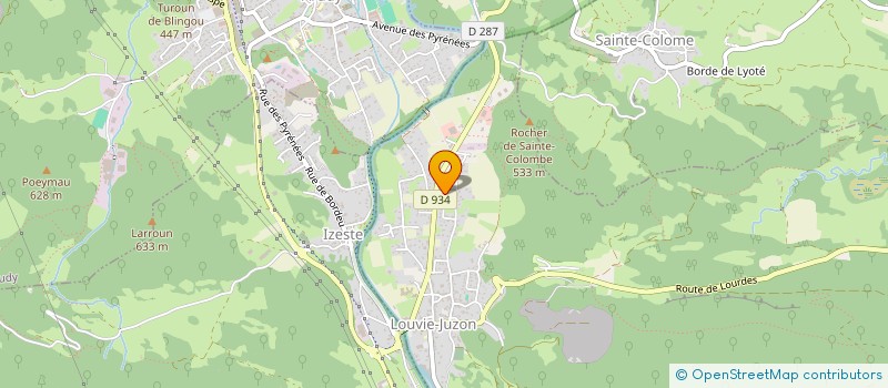 localisation de l'entreprise MONSIEUR MARTIN THIVEL  LOUVIE-JUZON