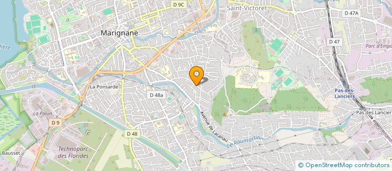 localisation de l'entreprise MONSIEUR MARTIN TRUFFAUT  MARIGNANE