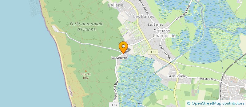 localisation de l'entreprise MONSIEUR MARTIN VALADAS  LES SABLES-D'OLONNE