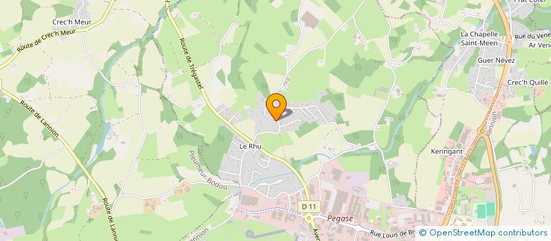 localisation de l'entreprise MONSIEUR MARTIN VALLIN-LAIRRE  LANNION