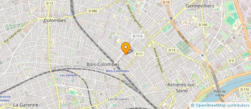 localisation de l'entreprise MONSIEUR MARTIN VERRIERE à BOIS-COLOMBES