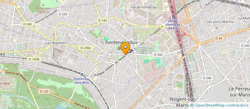 localisation de l'entreprise MONSIEUR MARTIN VIOT  FONTENAY-SOUS-BOIS