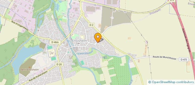 localisation de l'entreprise MONSIEUR MARTIN WOLF  ENSISHEIM