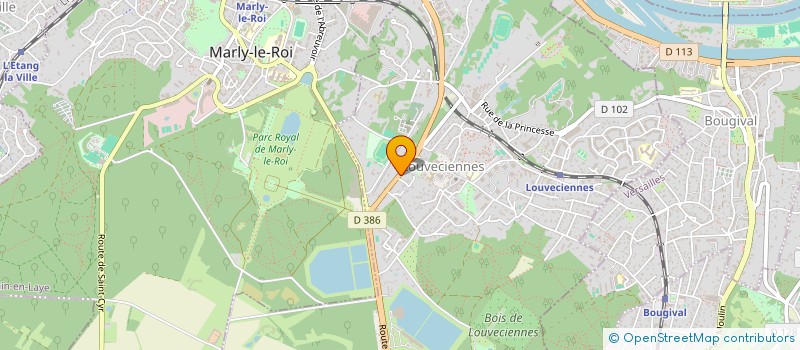 localisation de l'entreprise MONSIEUR MARTINE BOUCHAYER  LOUVECIENNES