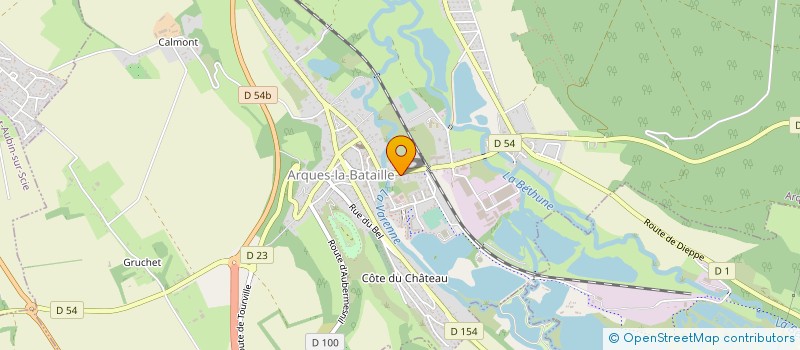 localisation de l'entreprise MONSIEUR MARTINE DELARUE  ARQUES-LA-BATAILLE