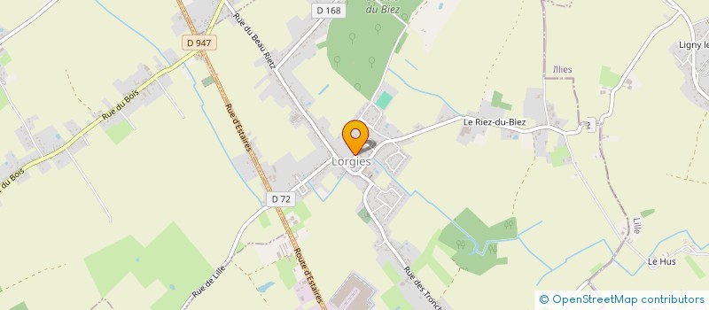 localisation de l'entreprise MONSIEUR MARTINE DRUART  LORGIES