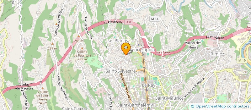 localisation de l'entreprise MONSIEUR MARTINE GUILLIEN à NICE