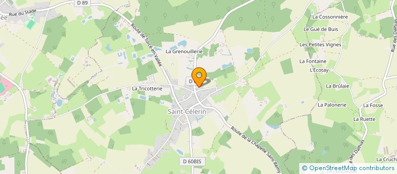 localisation de l'entreprise MONSIEUR MARTINEZ XAVIER  SAINT-CELERIN