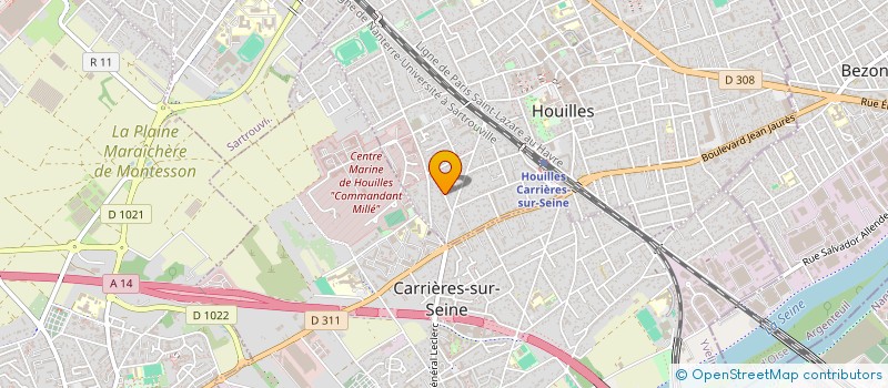 localisation de l'entreprise MONSIEUR MARTINHO ERIC à HOUILLES