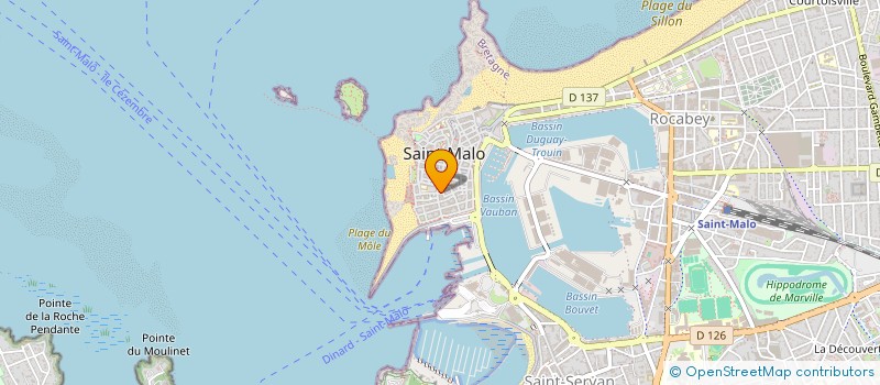 localisation de l'entreprise MONSIEUR MARTINO SILVA DOS SANTOS  SAINT-MALO