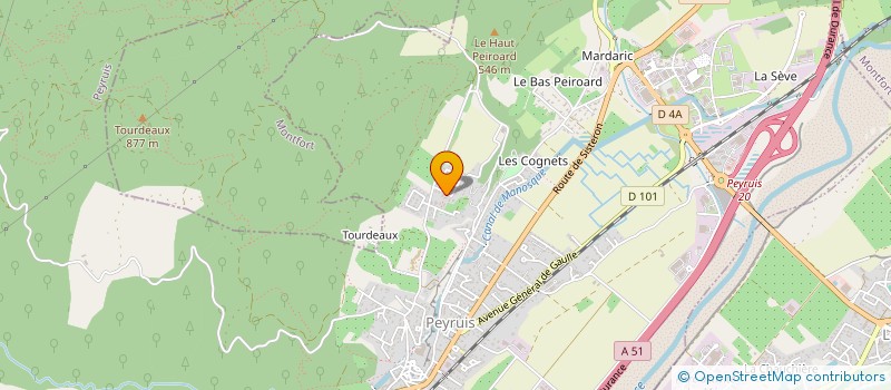 localisation de l'entreprise MONSIEUR MARTINS AMARAL à PEYRUIS