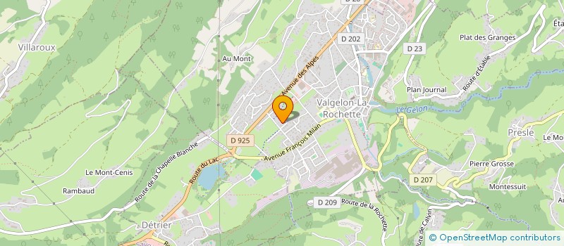 localisation de l'entreprise MONSIEUR MARTINS MIGUEL  VALGELON-LA ROCHETTE