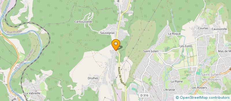 localisation de l'entreprise MONSIEUR MARTIS VUILLAUMIER  SAINT-MARTIN-DE-VALGALGUES