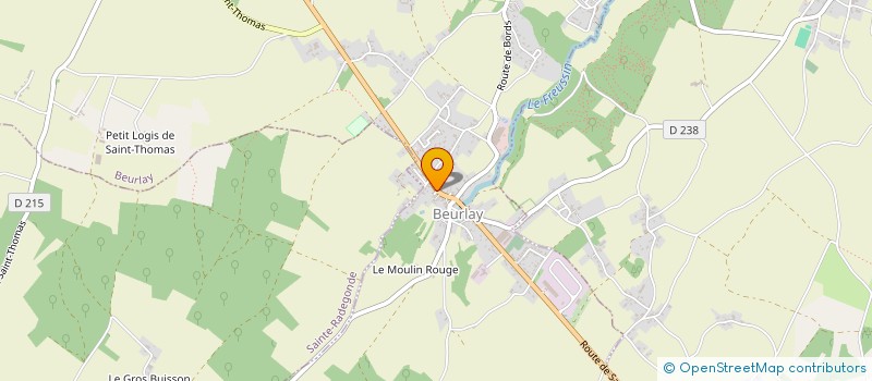 localisation de l'entreprise MONSIEUR MARTY CHATELLIER  BEURLAY