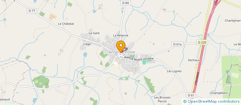 localisation de l'entreprise MONSIEUR MARTYN CLARKSON à ARNAC-LA-POSTE