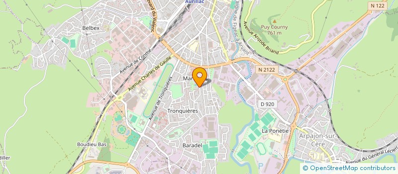 localisation de l'entreprise MONSIEUR MARUF AHMED à AURILLAC
