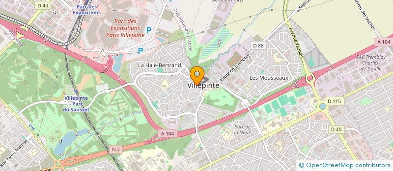 localisation de l'entreprise MONSIEUR MARUIS PATRICE P R MELET à VILLEPINTE