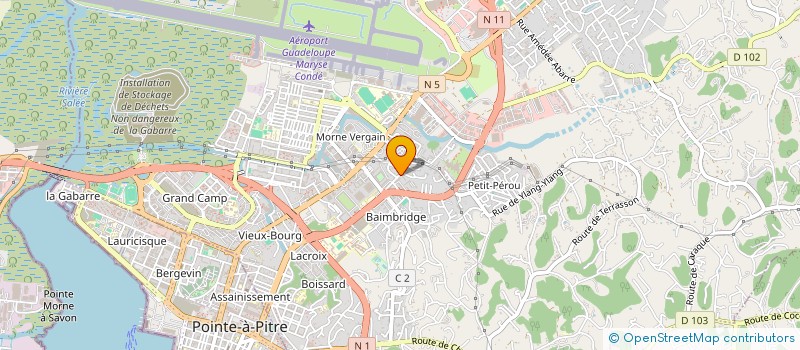 localisation de l'entreprise MONSIEUR MARVEEN PEMBELE  LES ABYMES