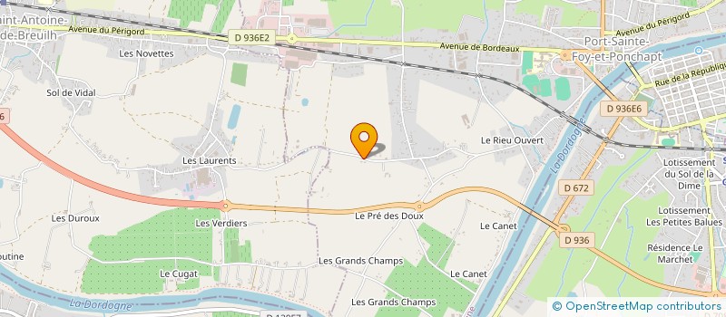 localisation de l'entreprise MONSIEUR MARVEEN STECQ à PORT-SAINTE-FOY-ET-PONCHAPT