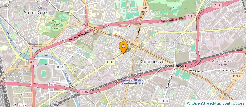 localisation de l'entreprise MONSIEUR MARVIN ABELLI à LA COURNEUVE