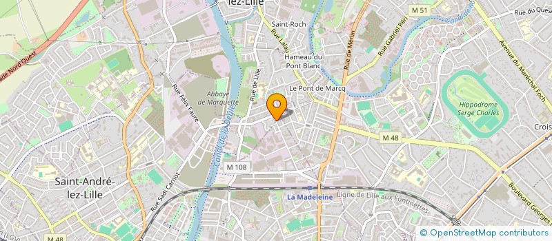 localisation de l'entreprise MONSIEUR MARVIN ABRAHAMS  MARQUETTE-LEZ-LILLE