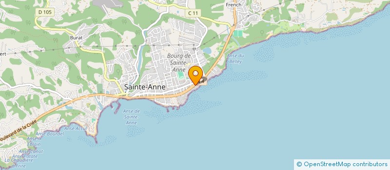 localisation de l'entreprise MONSIEUR MARVIN BOURGEOIS à SAINTE-ANNE