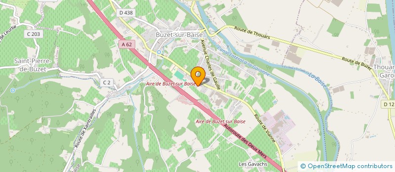 localisation de l'entreprise MONSIEUR MARVIN BRICEAU  BUZET-SUR-BAISE