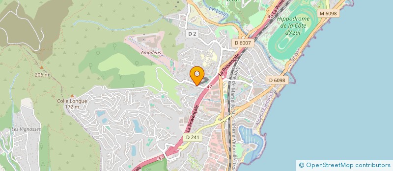 localisation de l'entreprise MONSIEUR MARVIN CATELION  VILLENEUVE-LOUBET