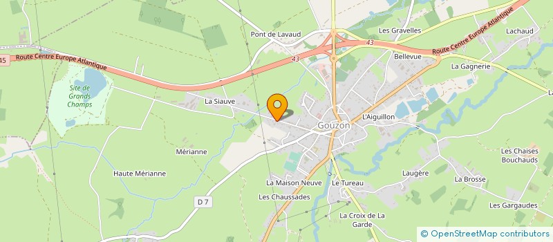 localisation de l'entreprise MONSIEUR MARVIN CHAUMONT à GOUZON