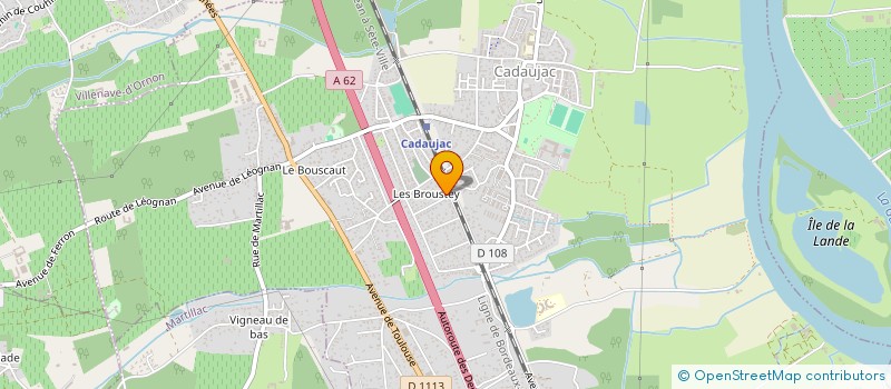 localisation de l'entreprise MONSIEUR MARVIN CLUZEAU  CADAUJAC