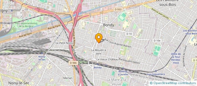 localisation de l'entreprise MONSIEUR MARVIN COMBET  BONDY