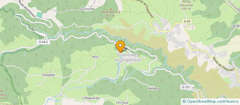 localisation de l'entreprise MONSIEUR MARVIN DALLARD  ESSERTINES-EN-CHATELNEUF
