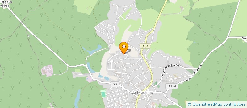 localisation de l'entreprise MONSIEUR MARVIN DECLERC  LA MACHINE